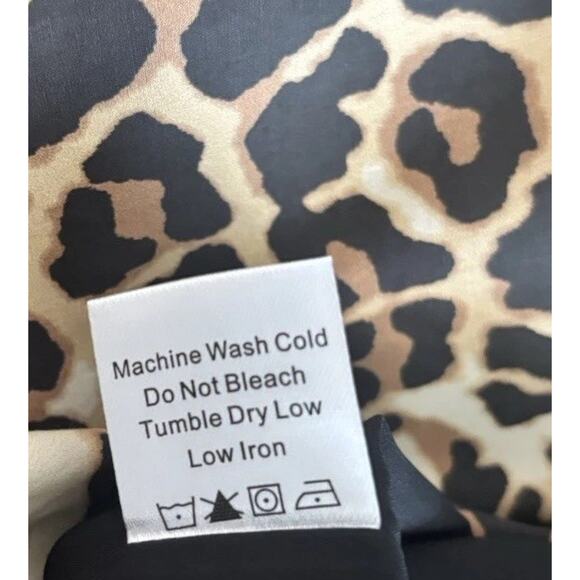 Tuckernuck x India Hicks NEW Leopard Domino Long Sleeve Party Mini Dress Large - Picture 9 of 15